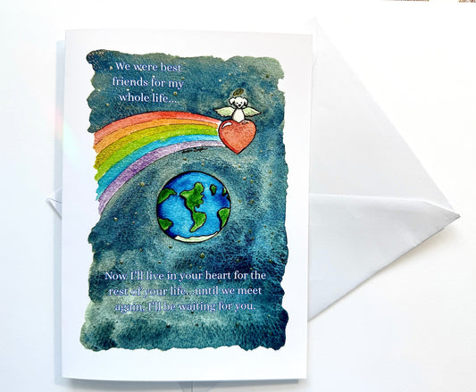Pet Loss Sympathy Card for Dogs or Cats