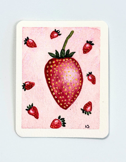 Tiny Art—Strawberry Dreams