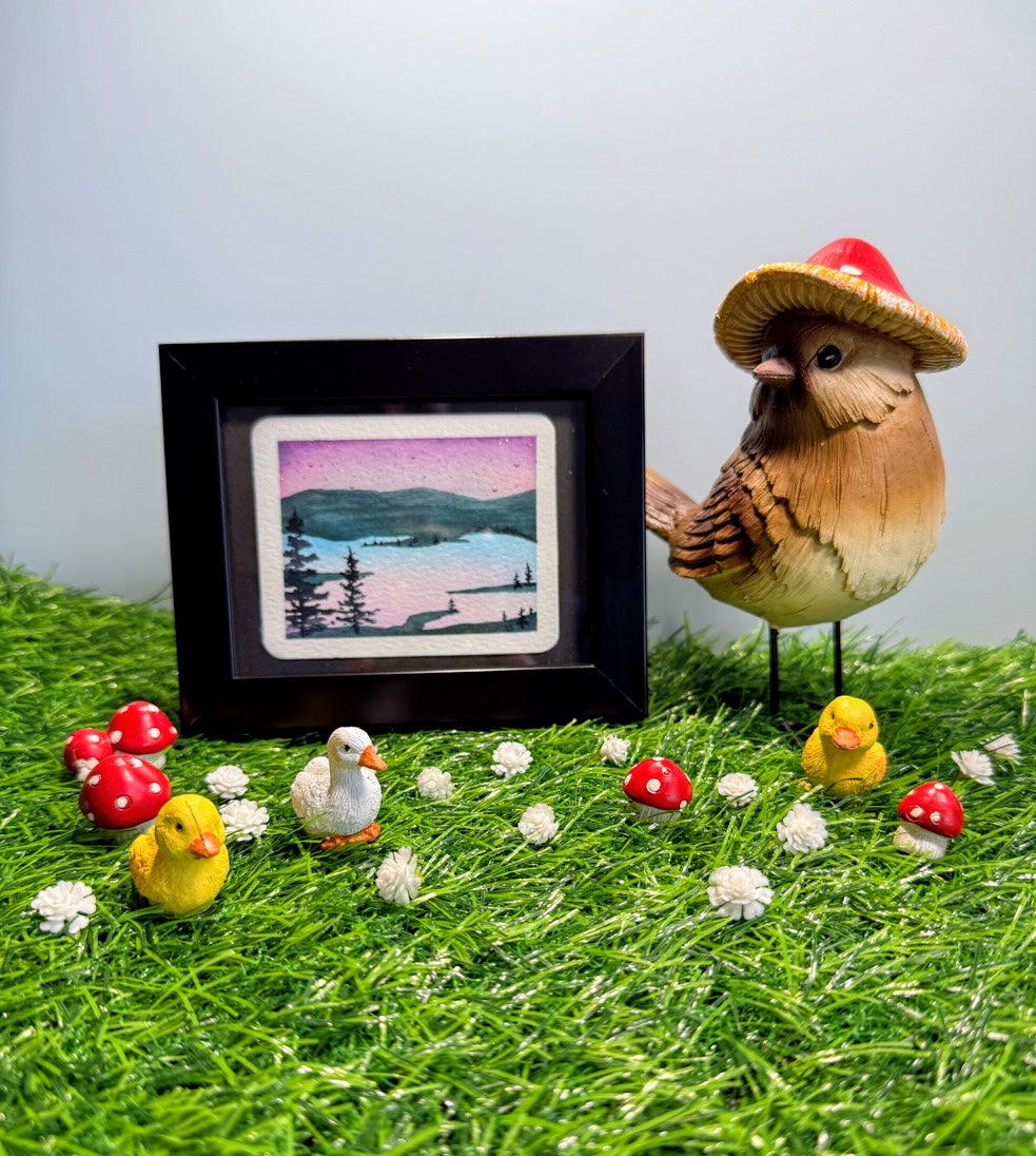 Tiny Art—Lakeside At Dawn