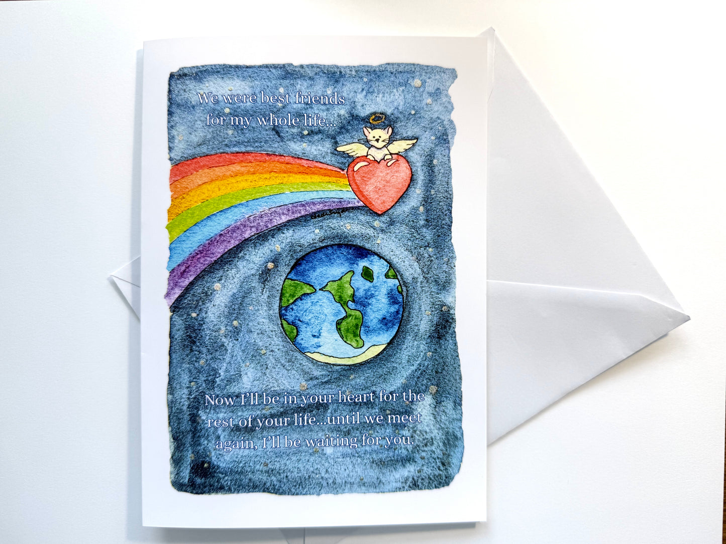Pet Loss Sympathy Card for Dogs or Cats