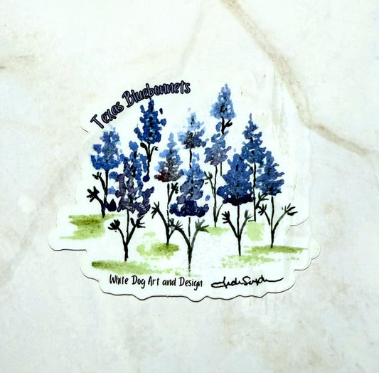 Texas Bluebonnet stickers