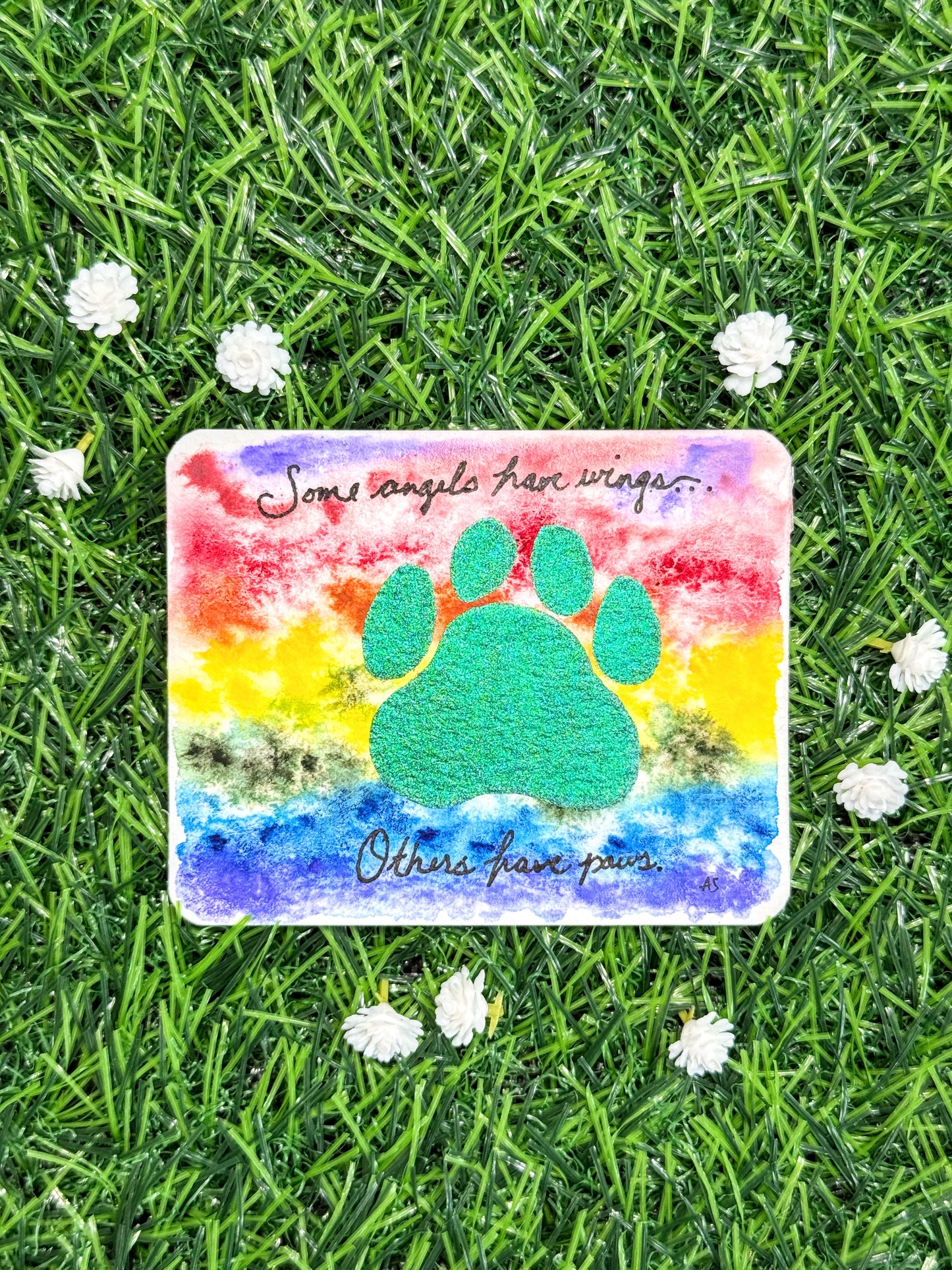 Tiny Art—Rainbow Bridge Pet Loss Painting