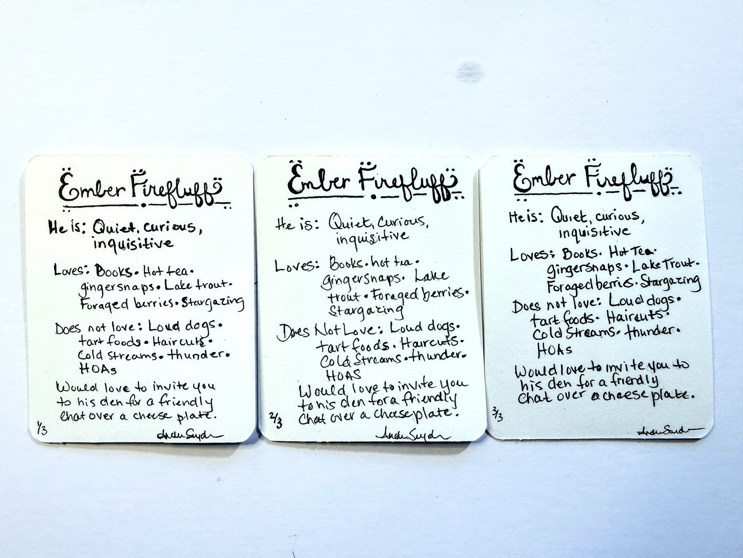 Tiny Art—Ember Firefluff (The Fox Tales)