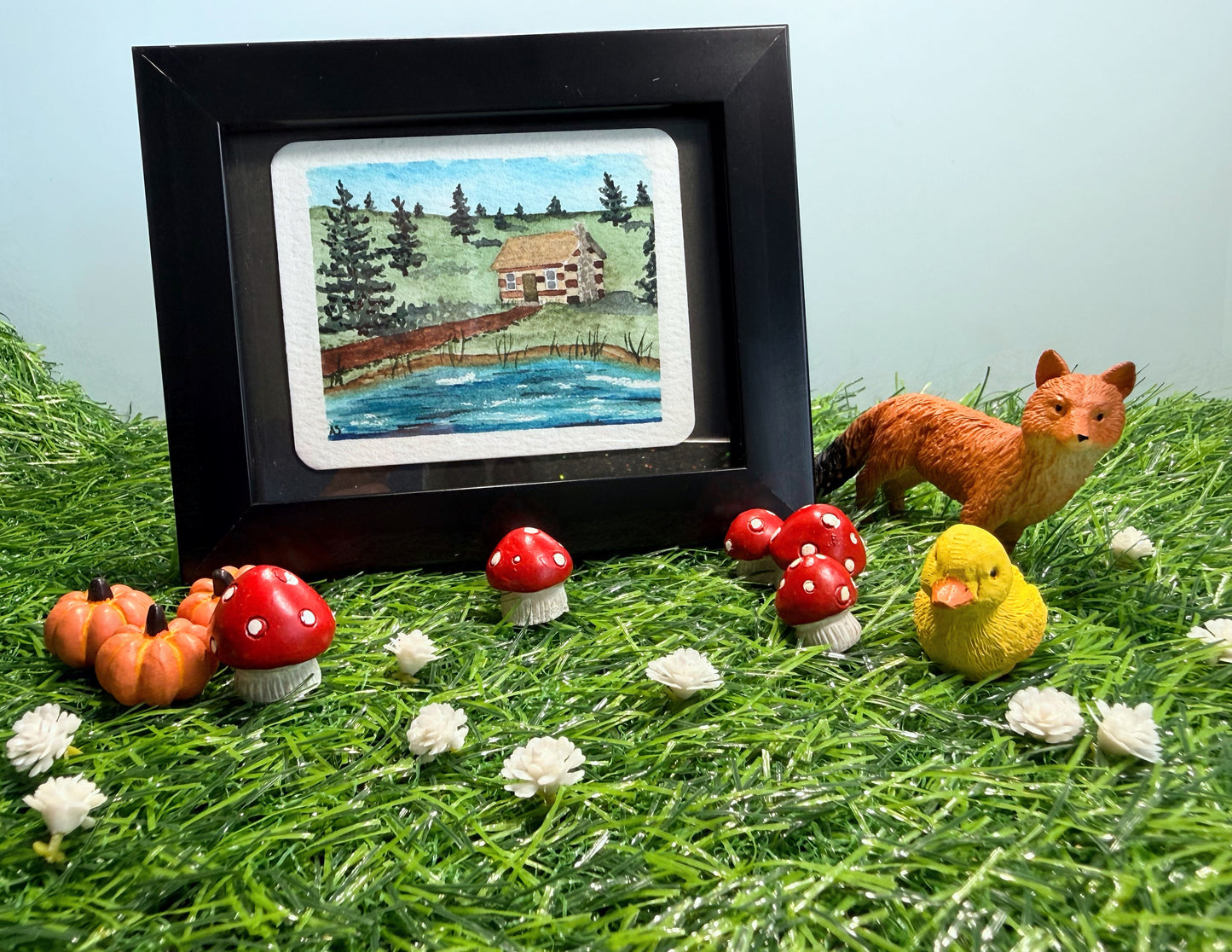 Tiny Art—Cabin at the Lake