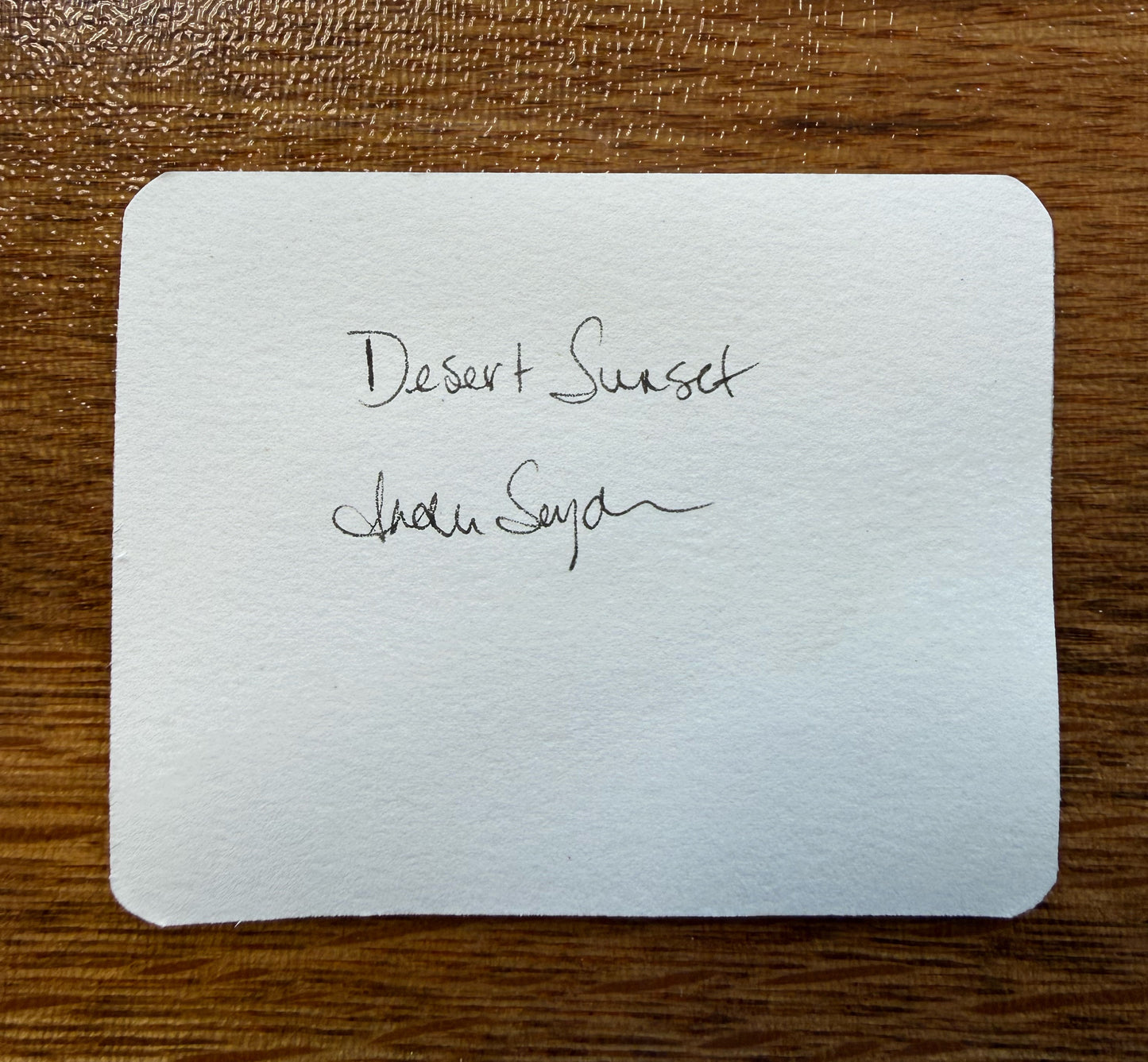 Tiny Art—Desert Sunset, Optional Magnet Backing
