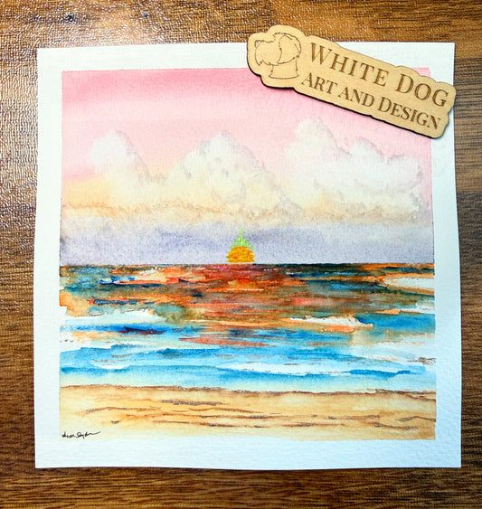 Original Painting—Green Flash