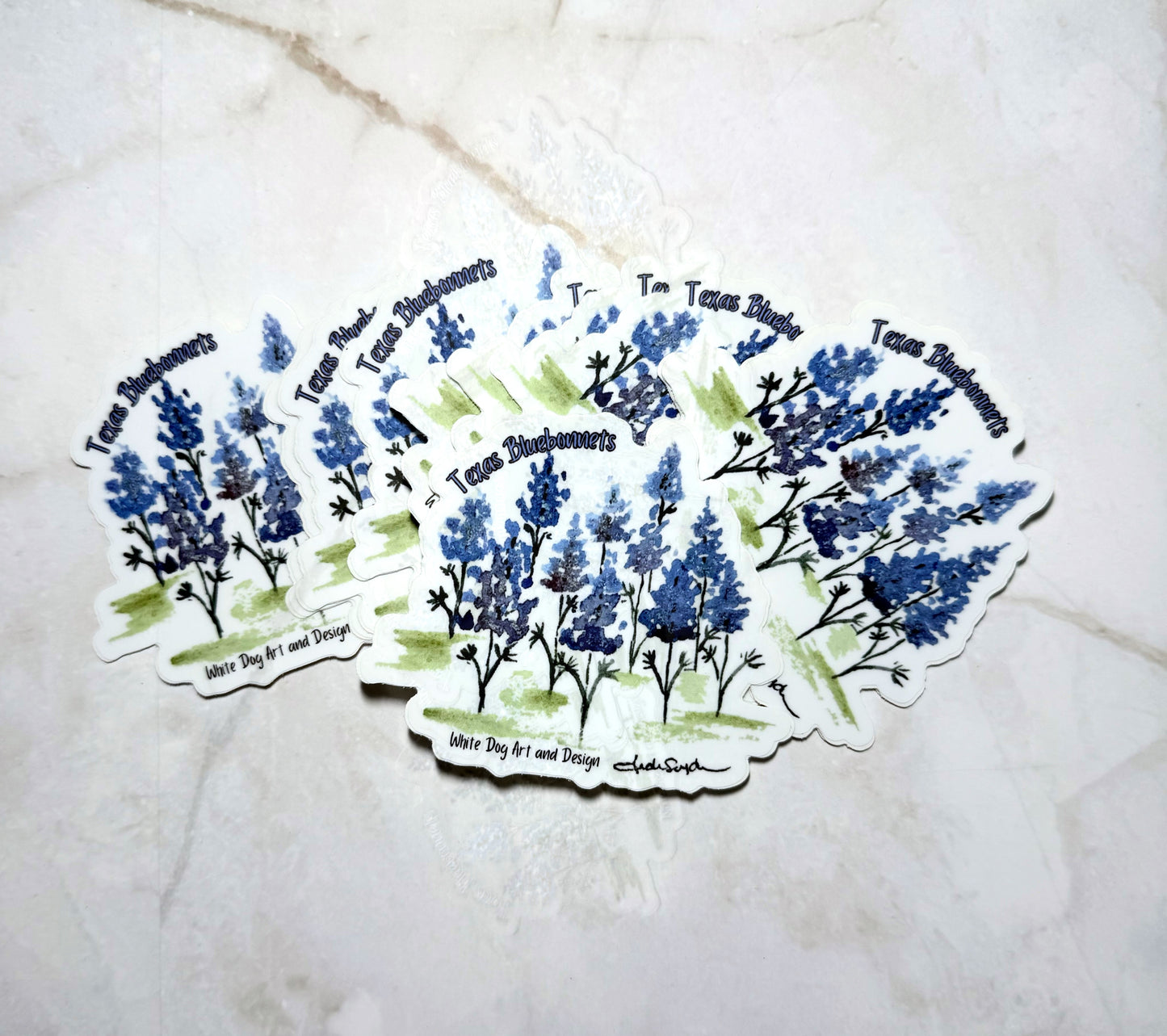 Texas Bluebonnet stickers