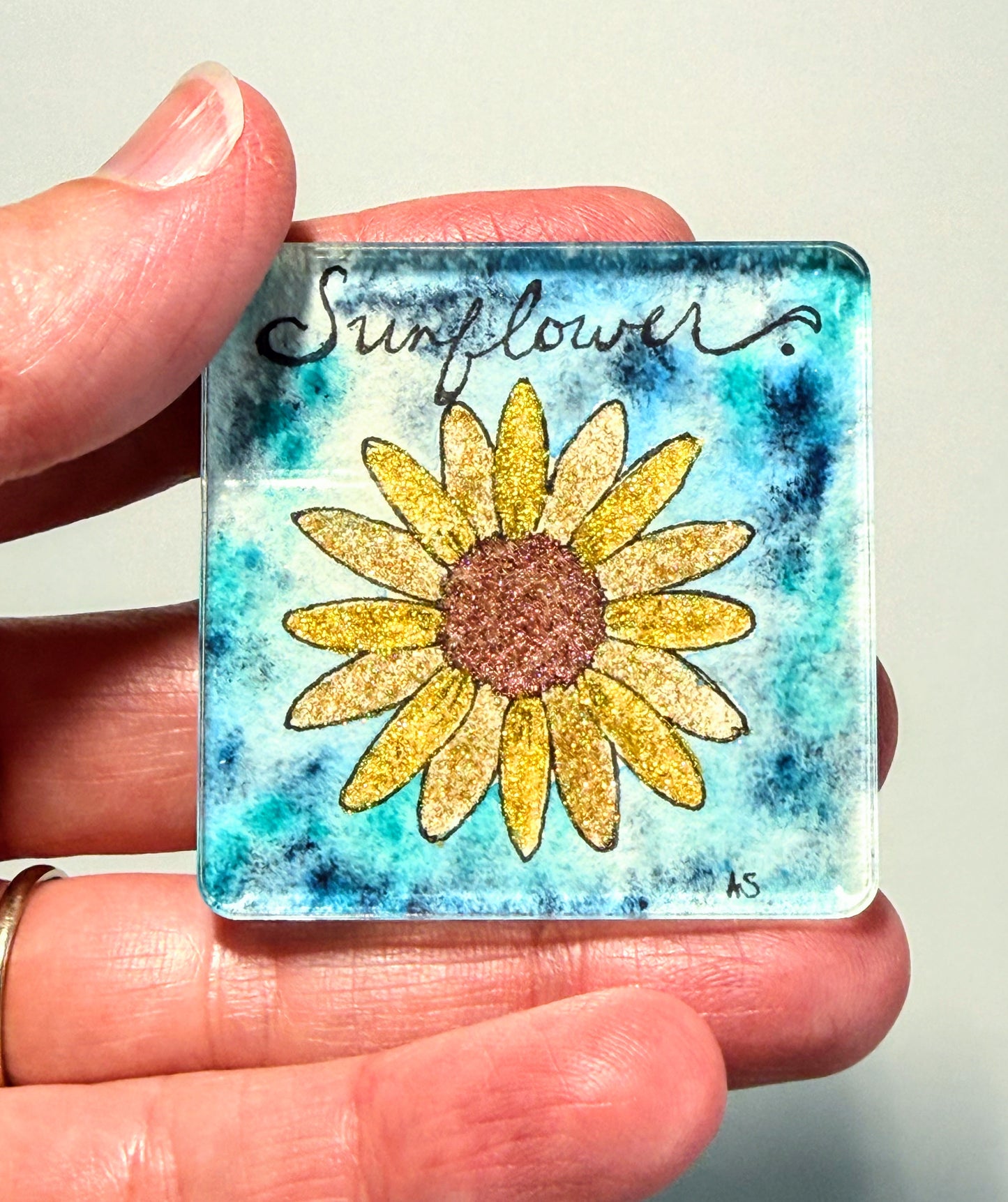 Floral Acrylic Magnets