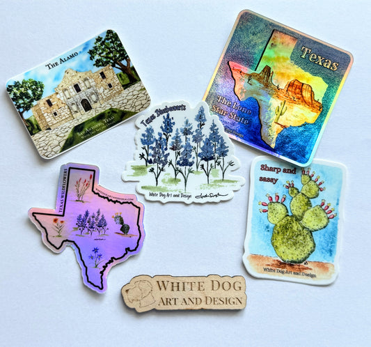 Sticker Collection—Texas Themed