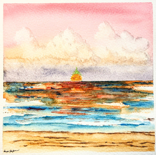 Original Painting—Green Flash