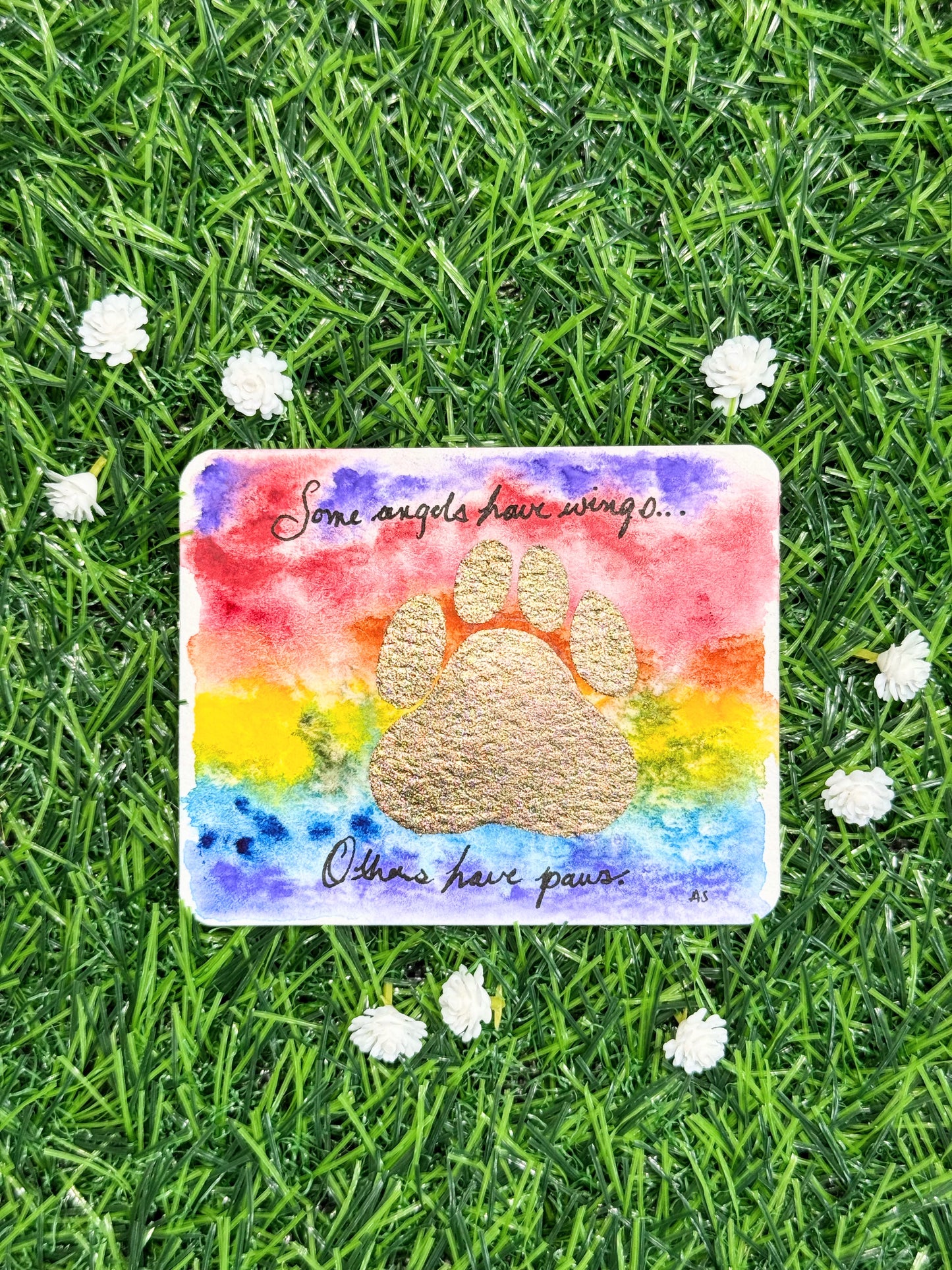 Tiny Art—Rainbow Bridge Pet Loss Painting