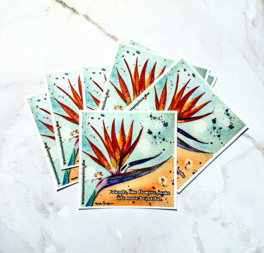 Bird of Paradise—Friendship Sticker