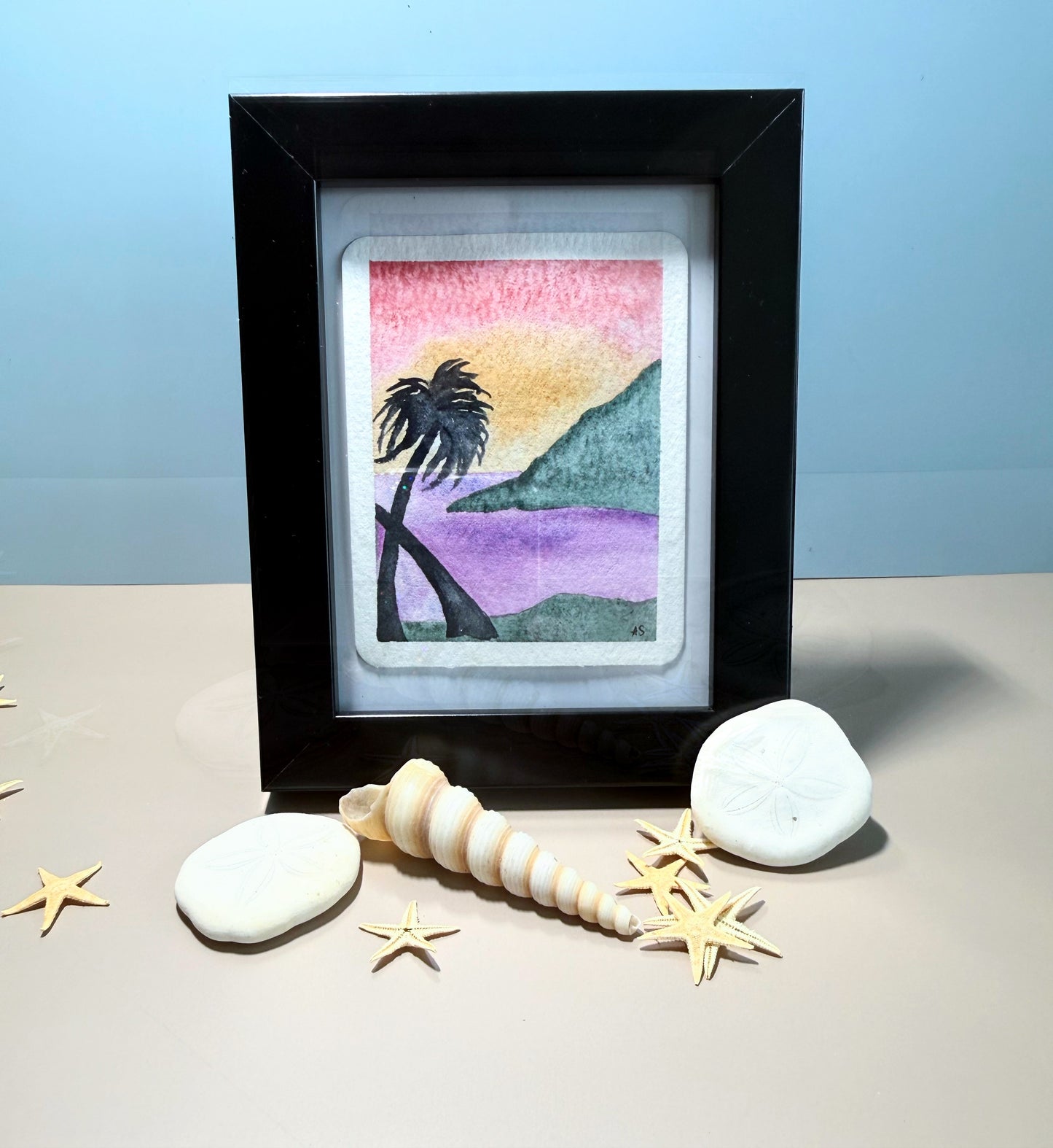 Tiny Art—After the Sunset (Single or Three Piece) Optional Magnets