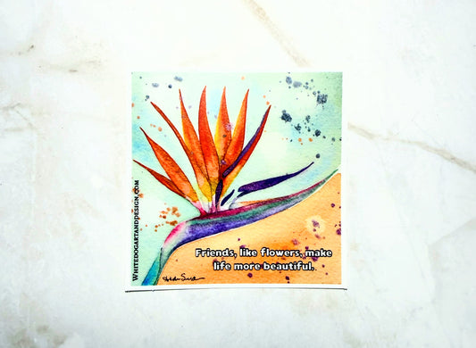 Bird of Paradise—Friendship Sticker