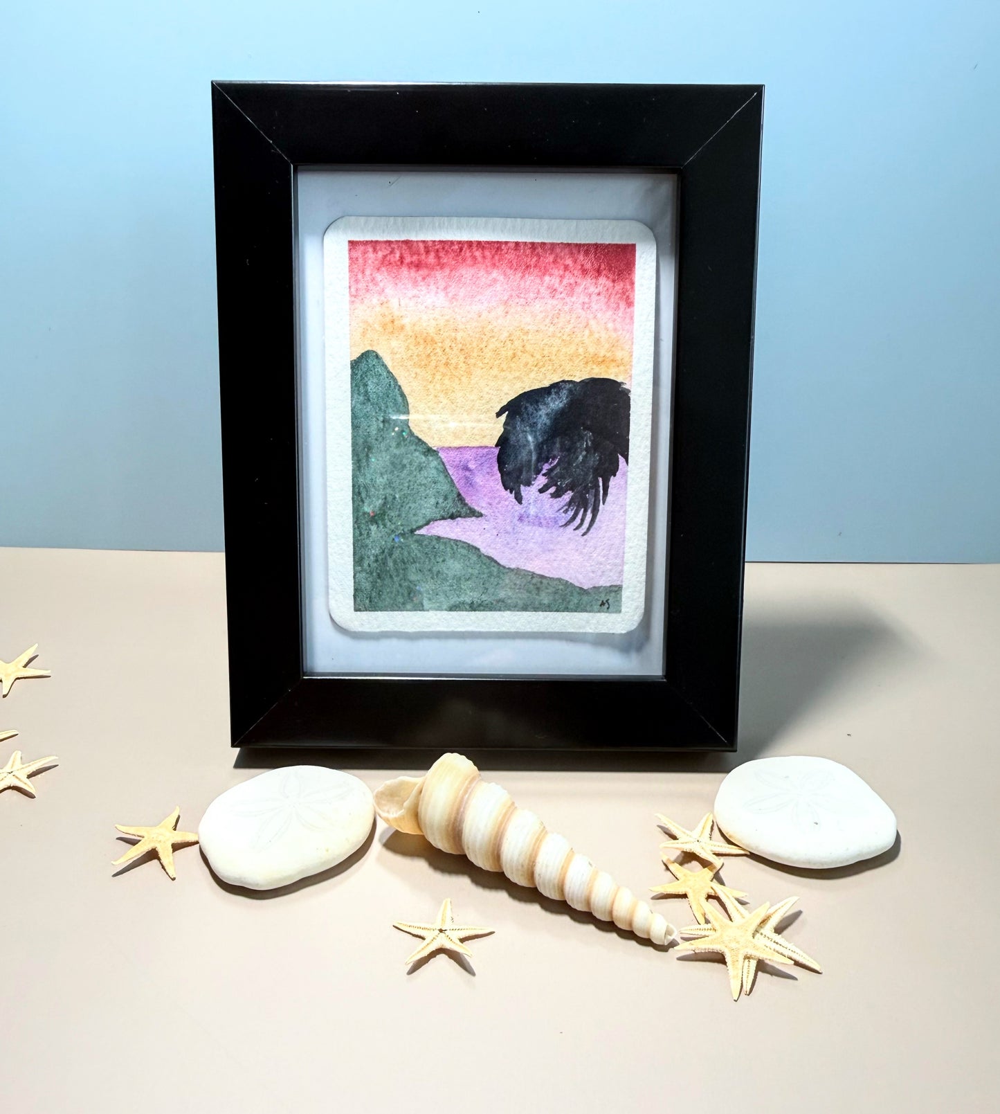 Tiny Art—After the Sunset (Single or Three Piece) Optional Magnets