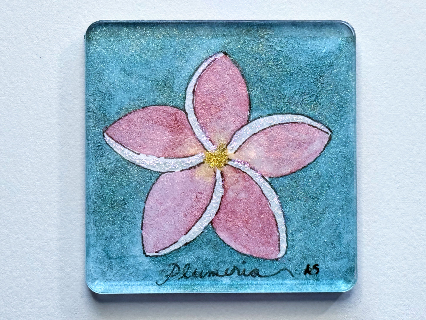 Happy Flowers Acrylic Magnets