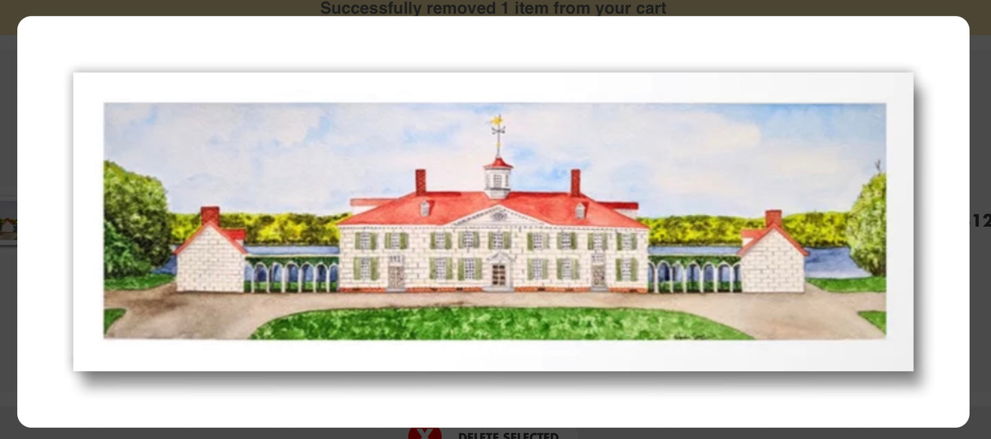 Mt. Vernon Prints-George Washington’s Home (Mt. Vernon, VA)
