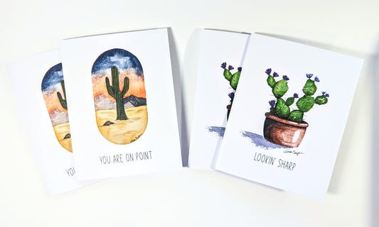 Texas Cactus Cards