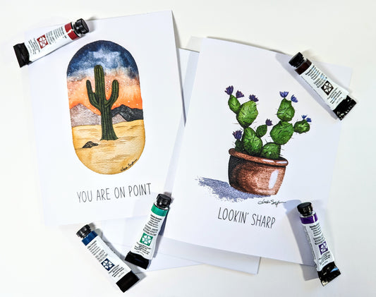 Texas Cactus Cards