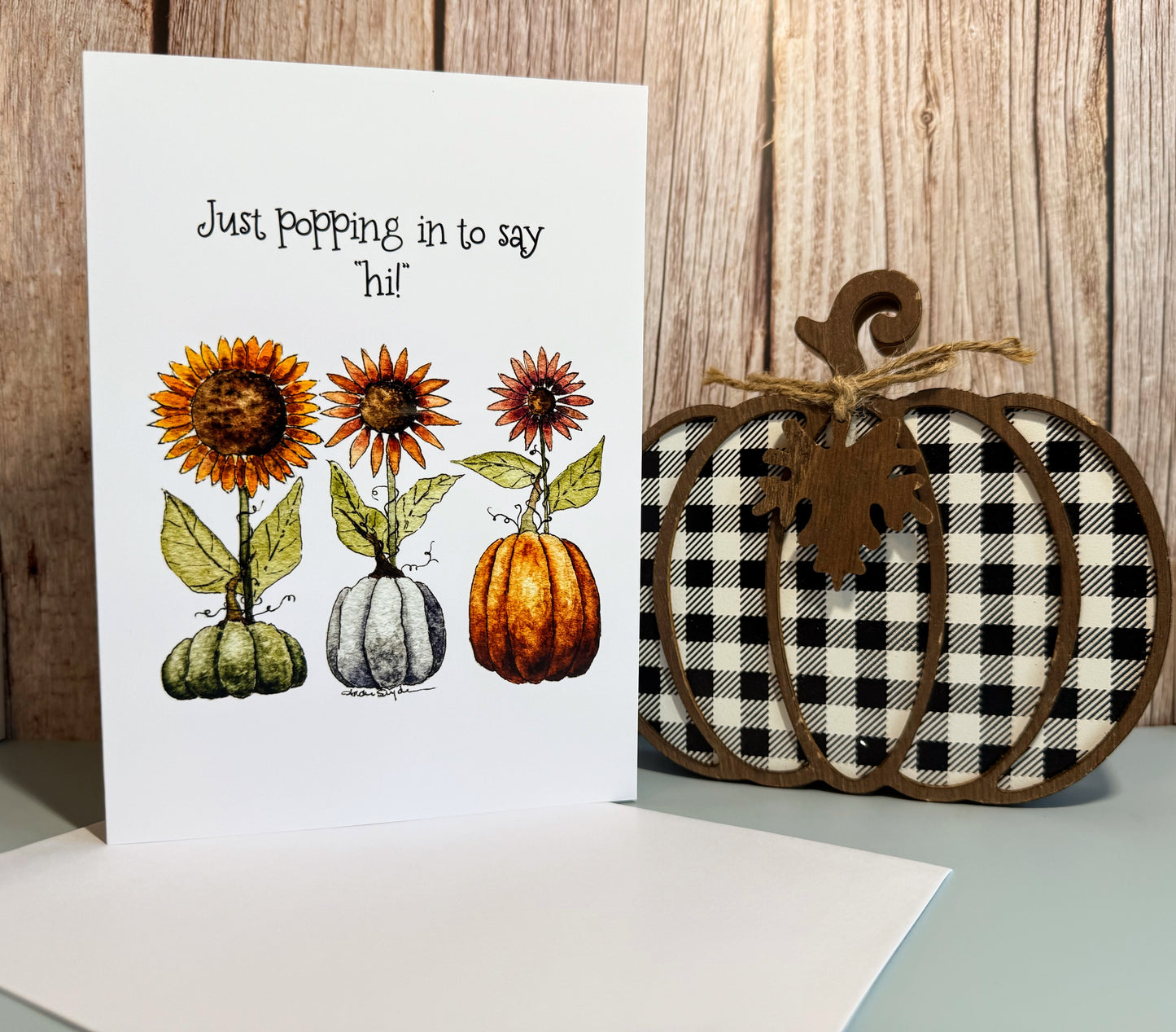Pumpkins and Sunflowers Print