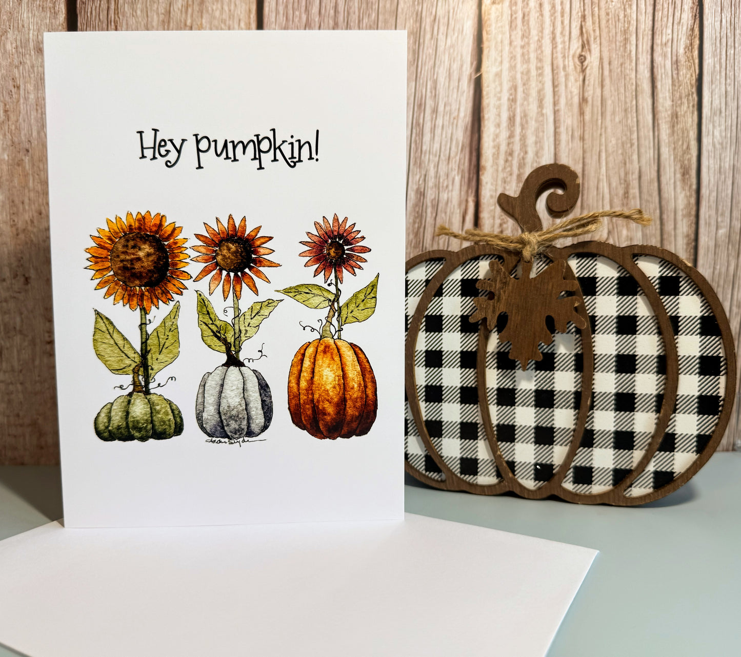 Pumpkins and Sunflowers Print