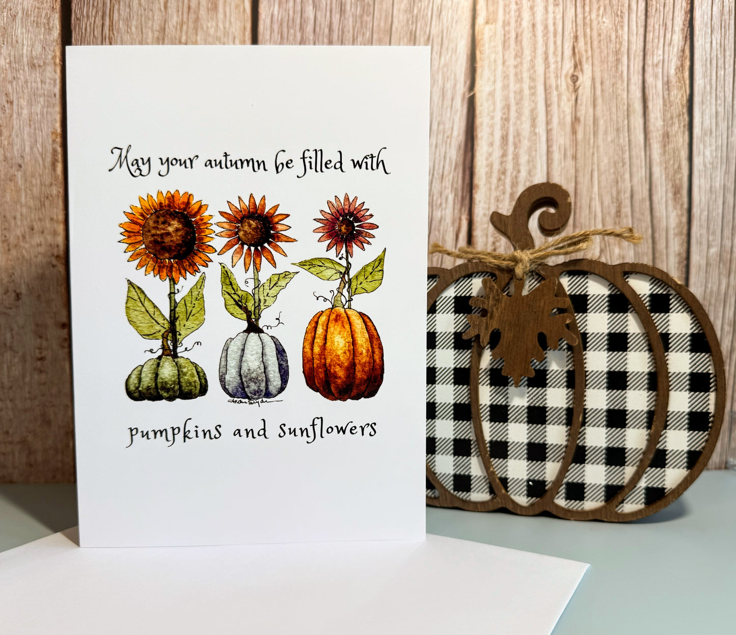 Pumpkins and Sunflowers Print
