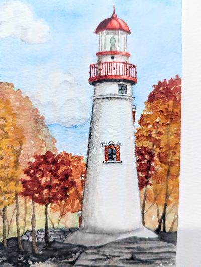 Marblehead Lighthouse in Autumn—Marblehead, Ohio