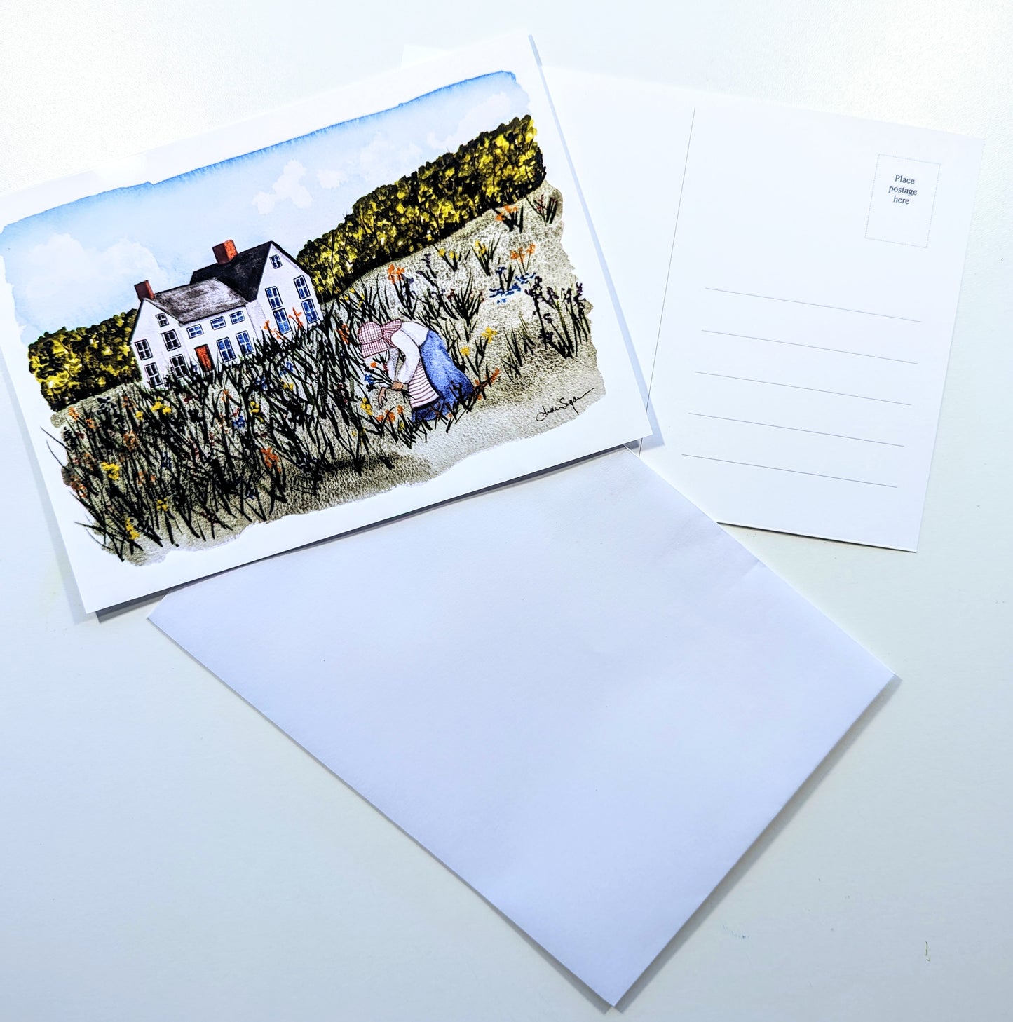 Picking Wildflowers Print