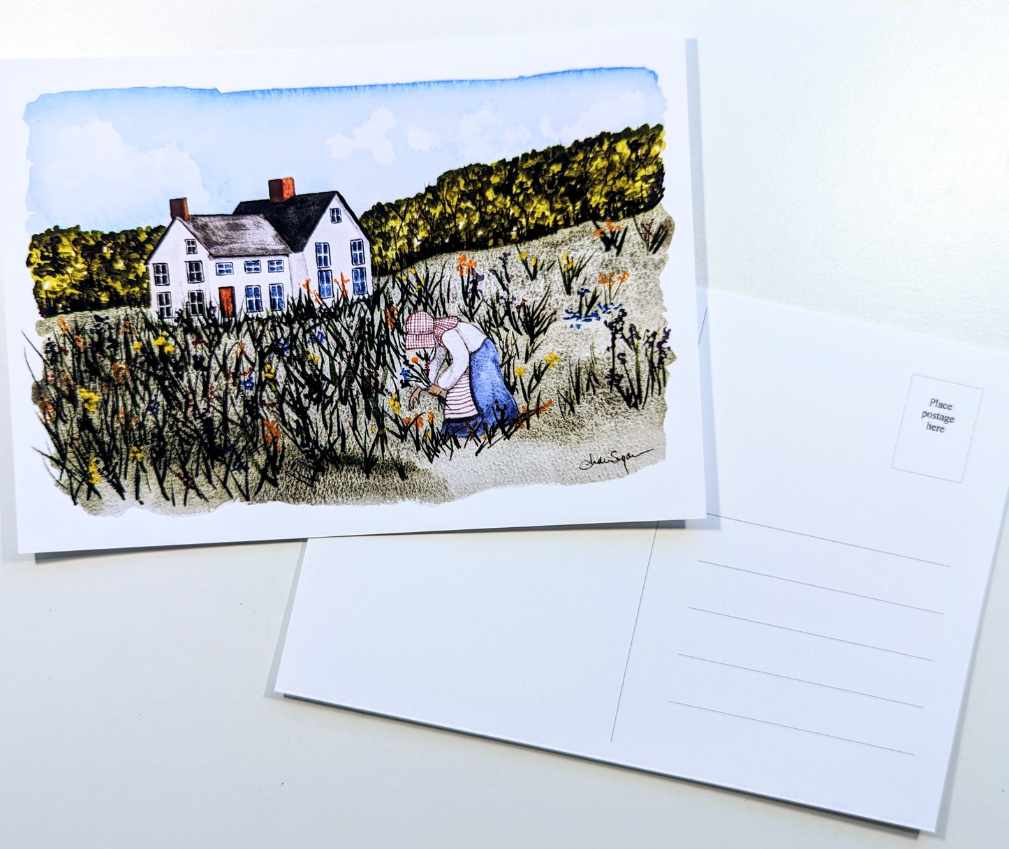 Picking Wildflowers Print