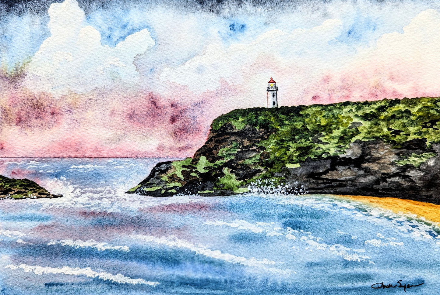 Hawaii Series—Kilauea Point at Sunset