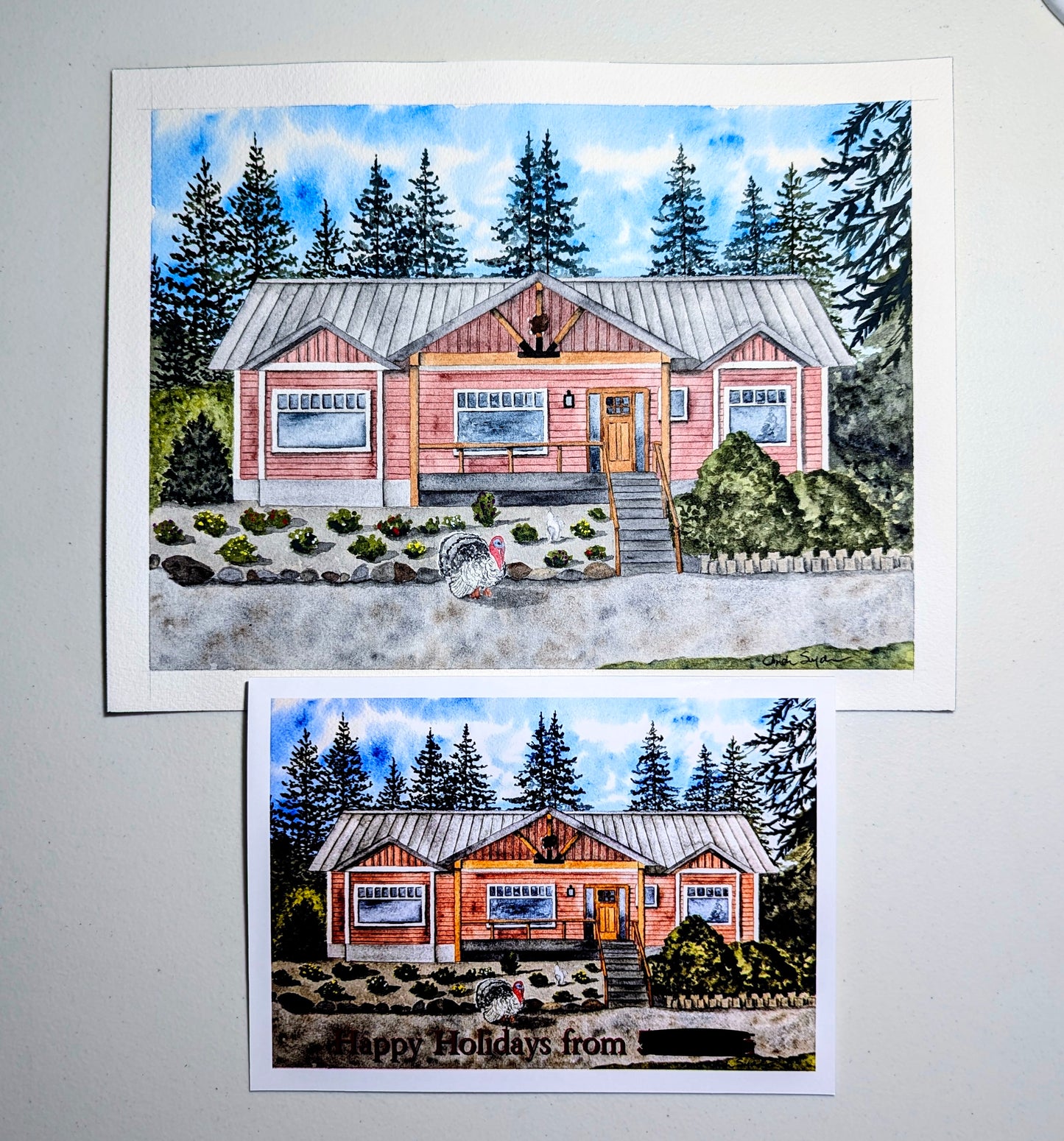Custom Christmas Card Commissions