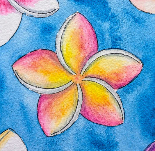 Hawaii Series—Plumeria Prints
