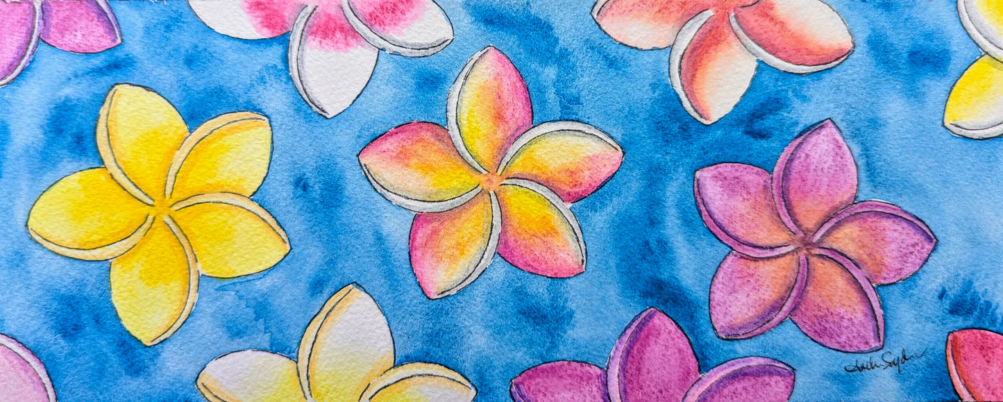 Hawaii Series—Plumeria Prints