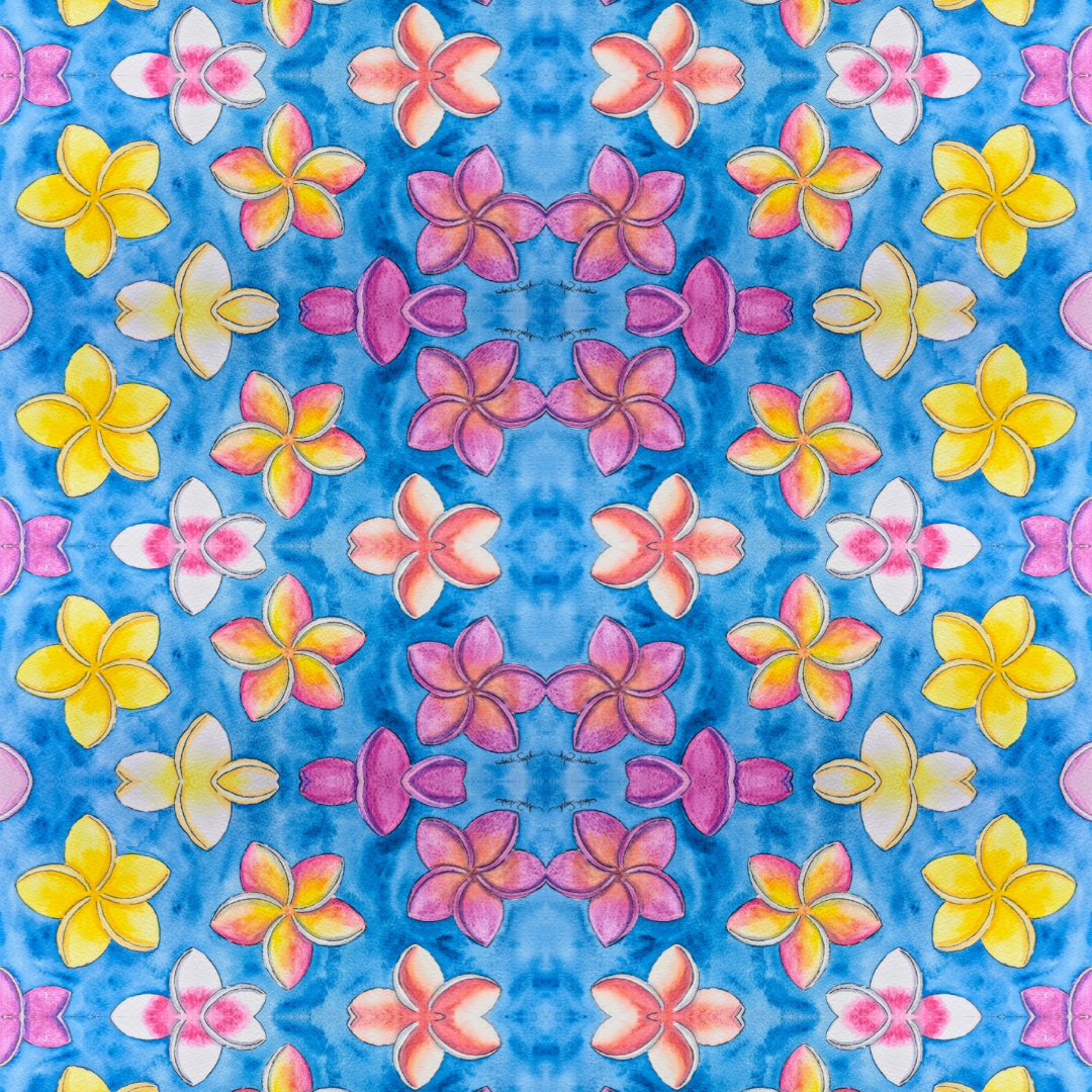 Hawaii Series—Plumeria Prints