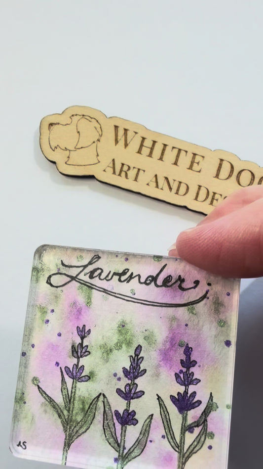 Floral Acrylic Magnets